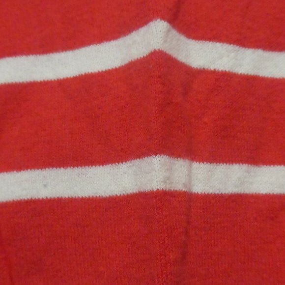 OLD NAVY | medium | striped crewneck sweater | 100% cotton | orange and cream - Picture 7 of 13